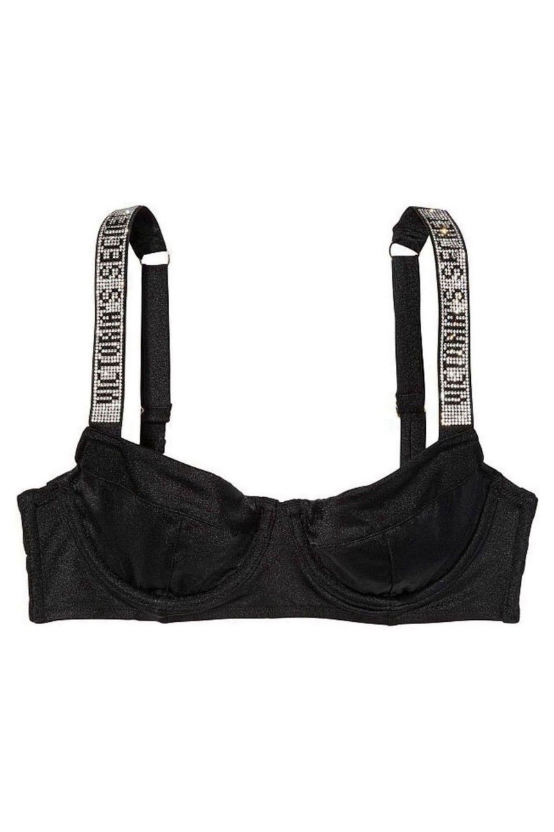 Victoria's Secret Bikini Top Negras | 564189UYE