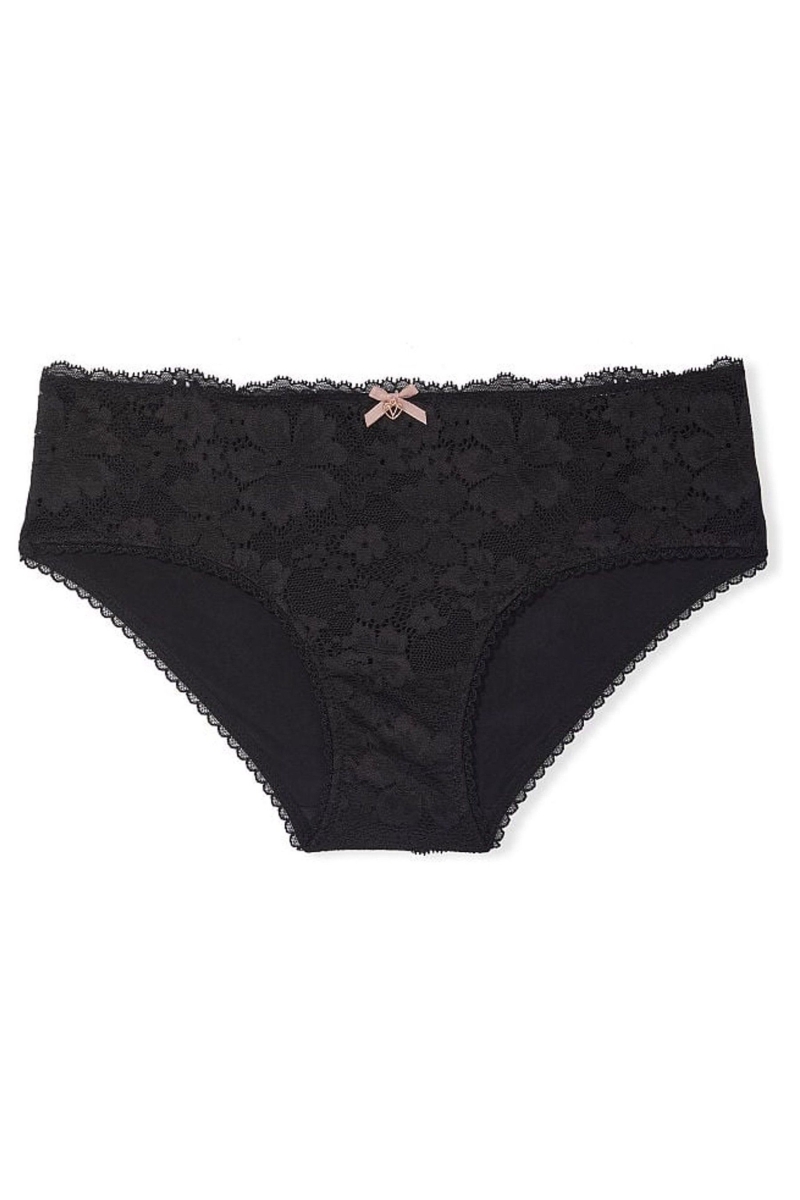 Victoria\'s Secret Body by Victoria Encaje Hipster Panties Negras | 396817ECT