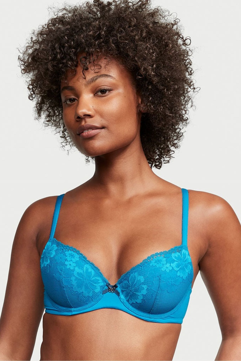 Victoria\'s Secret Body by Victoria Encaje Lightly Forro Full Cup Bra Verde Menta Verde | 416379OTW