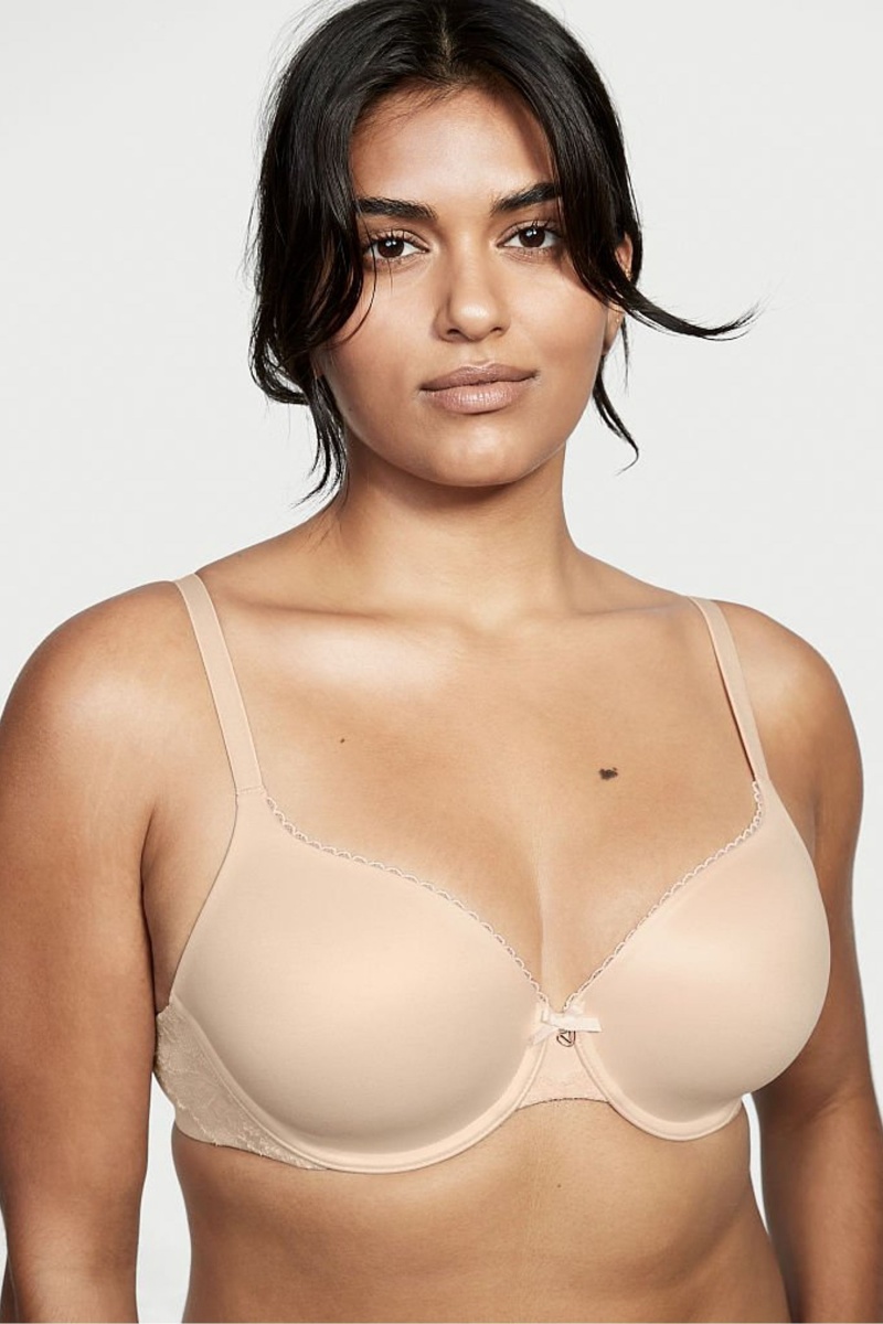 Victoria\'s Secret Body by Victoria Smooth Full Cup Push Up Bra Champagne Nude | 876139ILQ