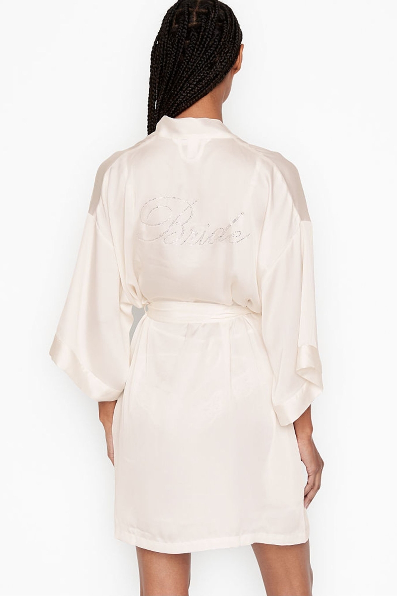 Victoria's Secret Bridal Satin Bride Embellished Robe Blancas | 387641HZR