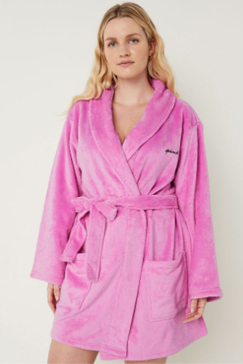 Victoria\'s Secret Cosy Long Sleeve Dressing Gown Rosas | 750194UJZ