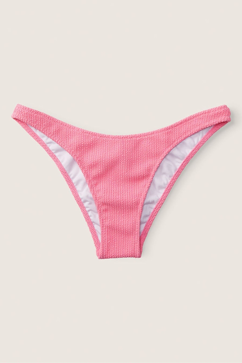 Victoria's Secret Crinkle Bikini Bottom Rosas | 739610XLS