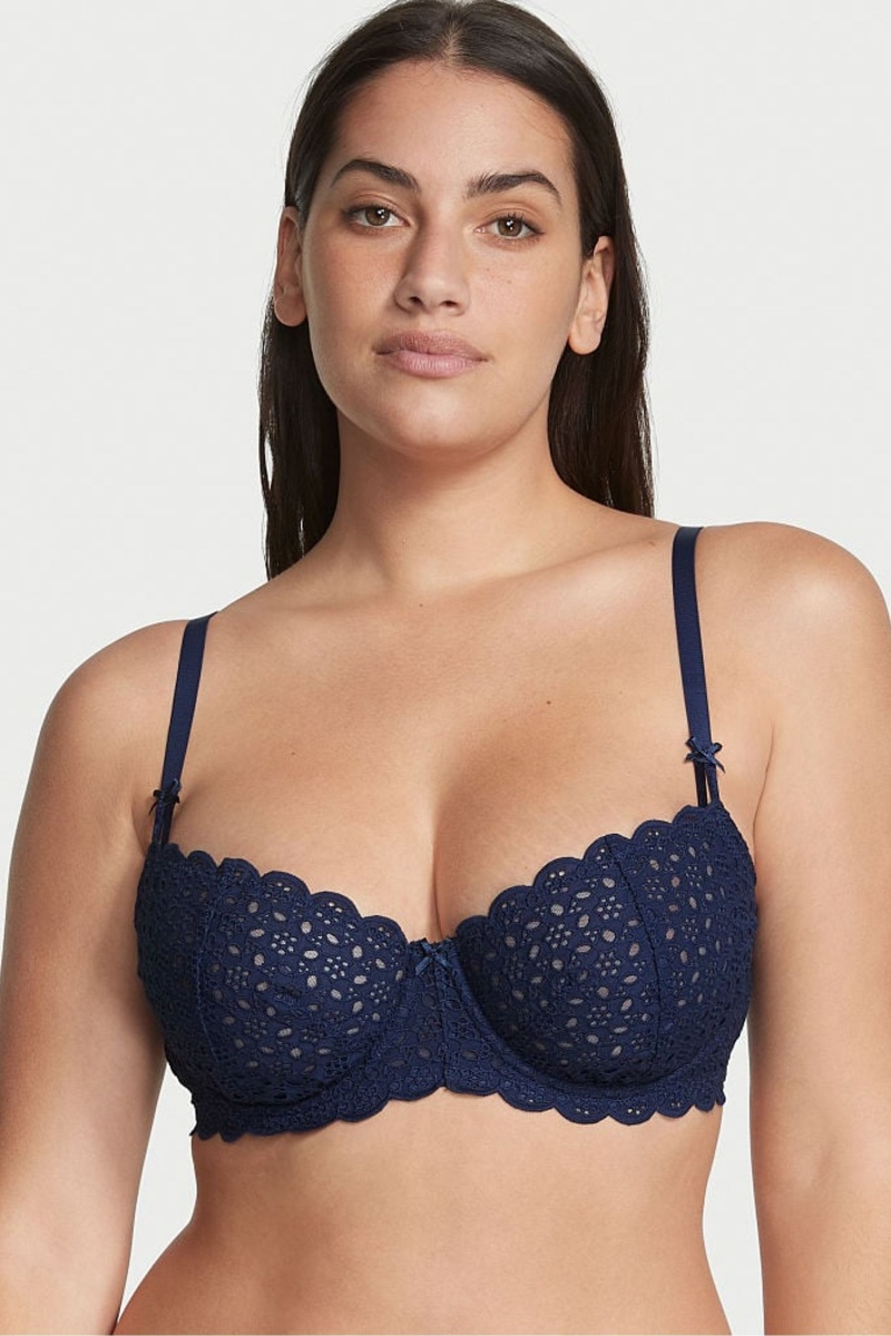 Victoria\'s Secret Dream Angels Broderie Scalloped Trim Bra Ensign | 208197XLQ