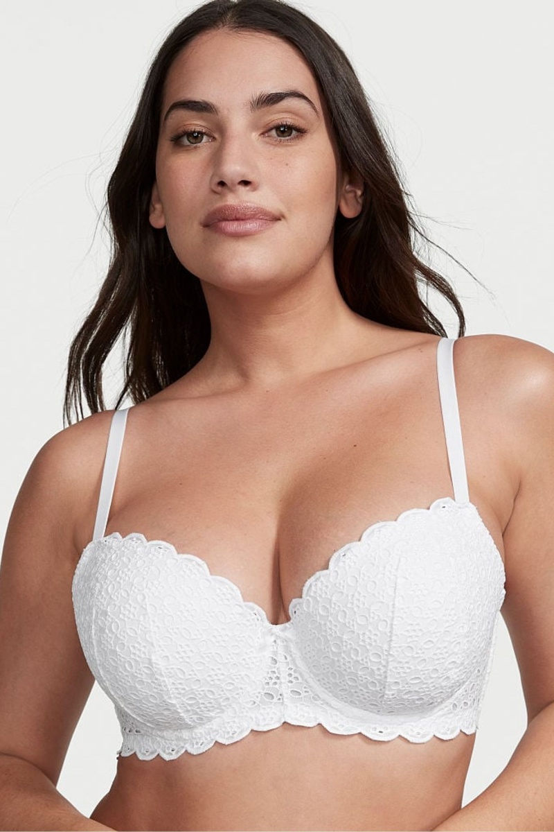 Victoria\'s Secret Dream Angels Broderie Scalloped Trim Bra Ensign | 258931QRV