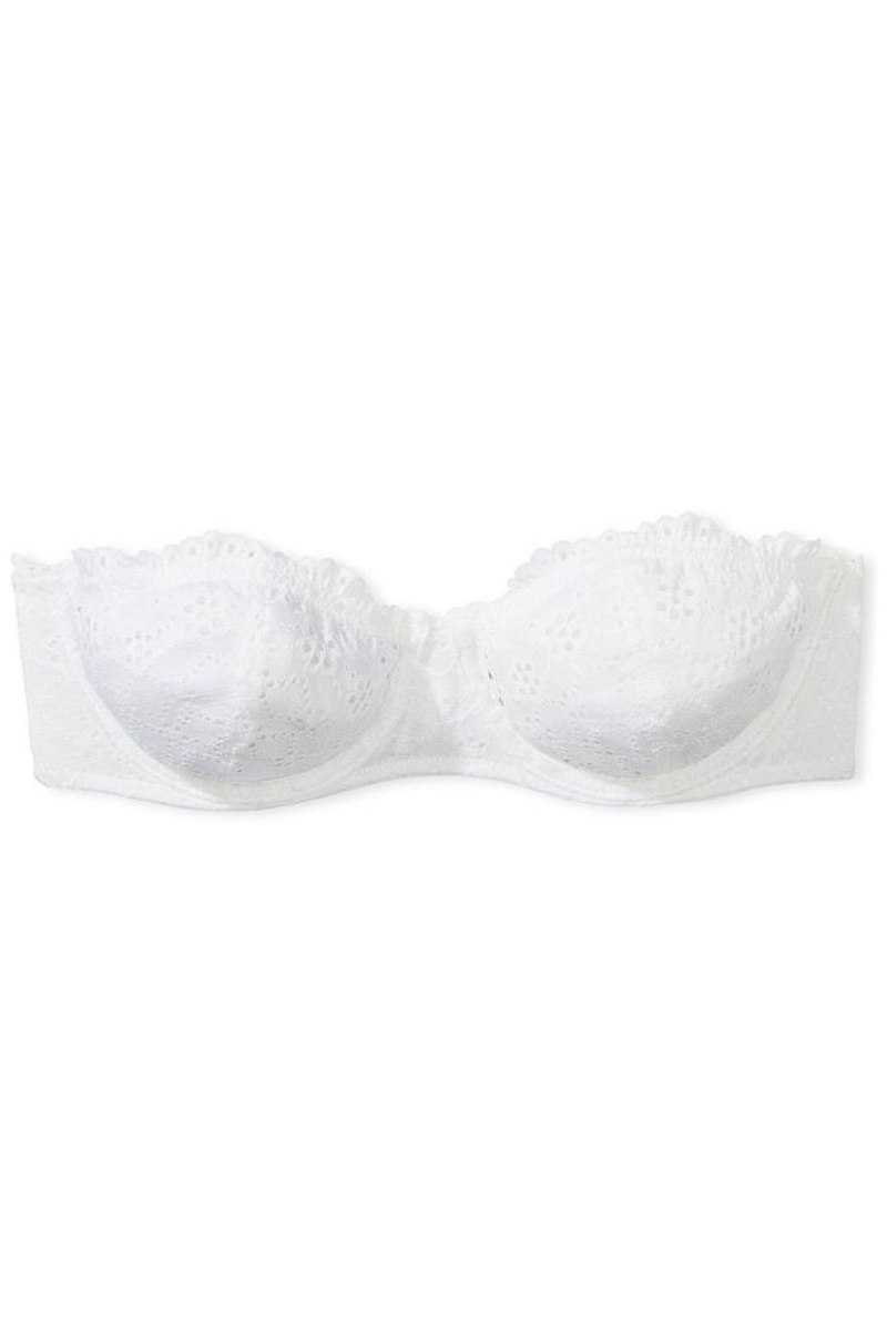 Victoria's Secret Dream Angels Broderie Scalloped Trim Bra Ensign | 437120EHJ