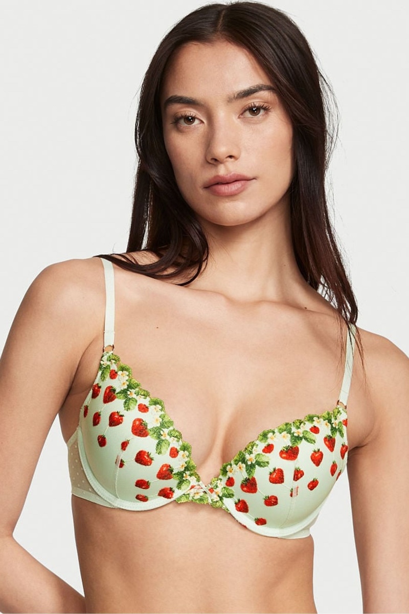 Victoria\'s Secret Dream Angels Dream Angels Plunge Push Up Bra Verde | 160427SCB