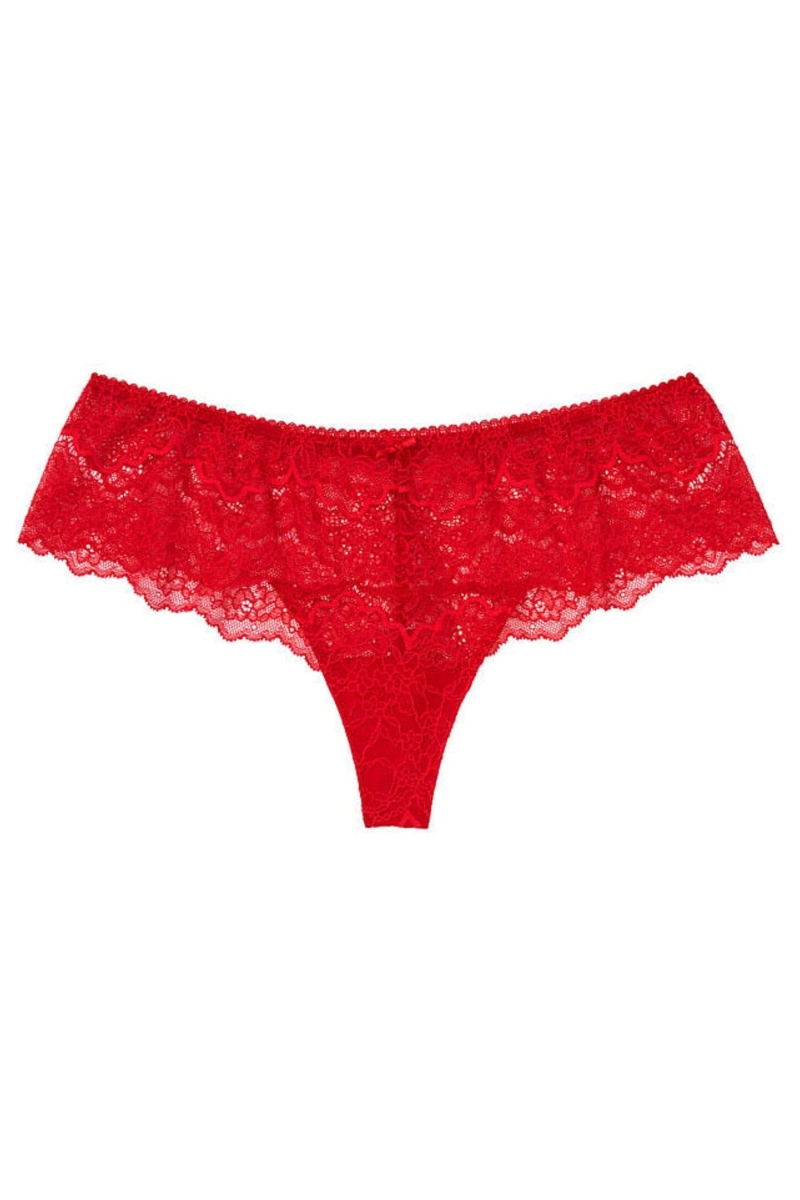 Victoria's Secret Dream Angels Encaje Hipster Tanga Panties Rojas | 304562RJB