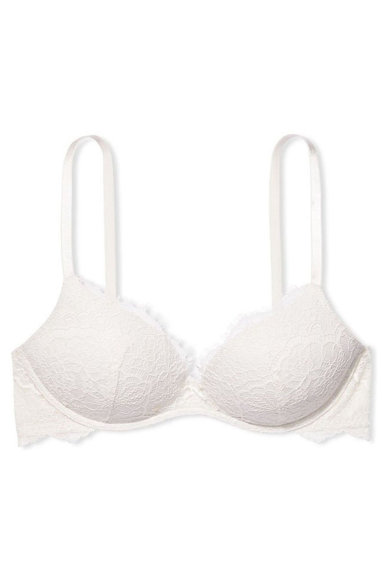 Victoria\'s Secret Dream Angels Encaje Lightly Forro Non Wired Bra Blancas | 263508LNP