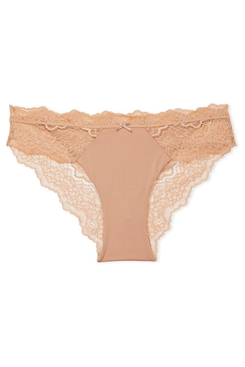 Victoria\'s Secret Dream Angels Encaje Trim Cheekini Panties Rosas | 652904ZXE