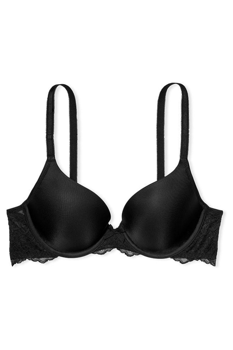 Victoria's Secret Dream Angels LightlyLined Full Coverage La Fleur Bra Negras | 682174QWU