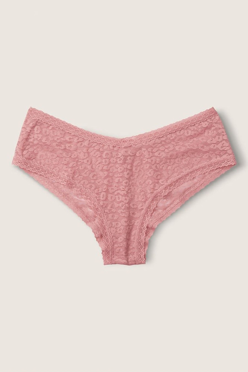 Victoria\'s Secret Encaje Logo Cheeky Panties Blancas | 135874RPY