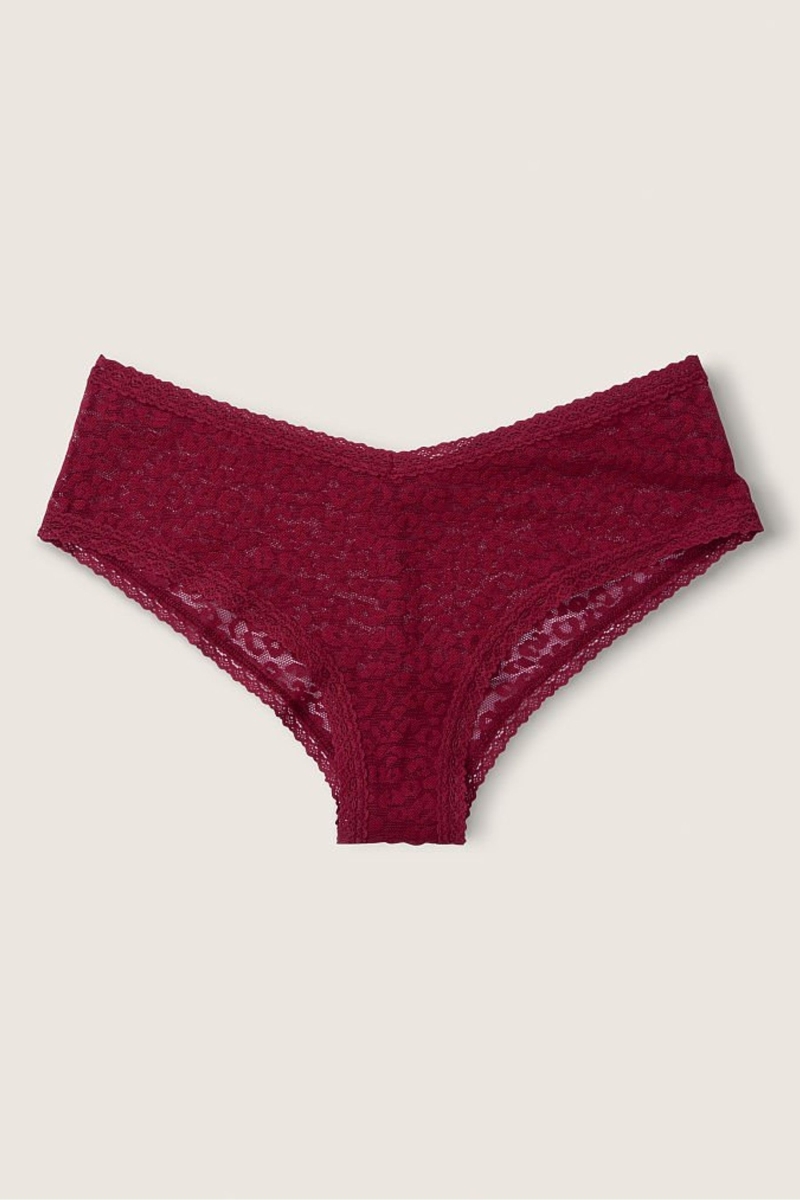 Victoria\'s Secret Encaje Logo Cheeky Panties Blancas | 213895WXF