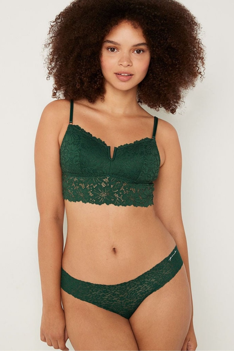 Victoria\'s Secret Encaje Longline Bralette Blancas | 928371YFN