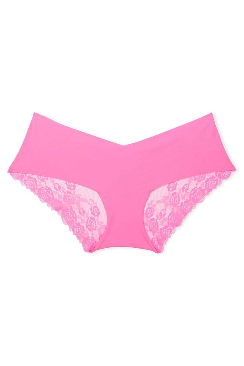 Victoria\'s Secret Encaje No Show Hipster Panties Rosas | 716093VCT