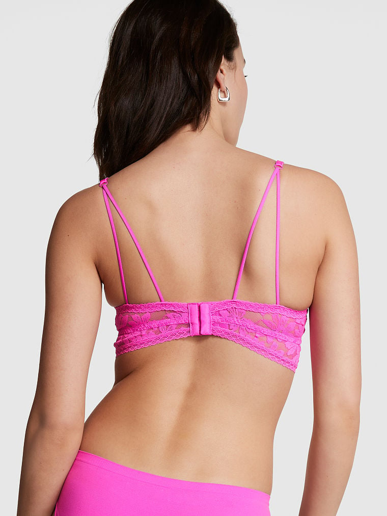 Victoria's Secret Encaje Push-Up Bralette Rosas | 320964UNE