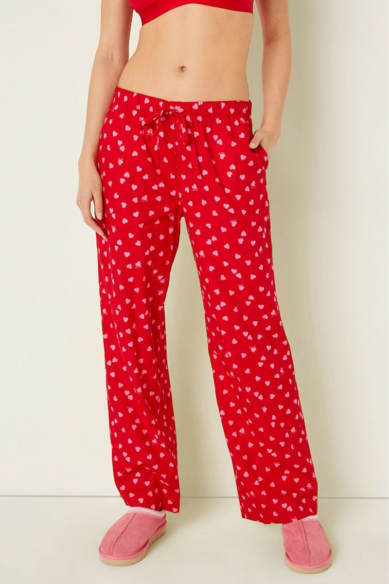 Victoria\'s Secret Flannel Pyjama Bottoms Rosas | 401532MSX