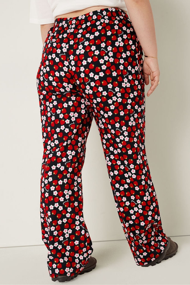 Victoria's Secret Flannel Pyjama Bottoms Negras | 459281UBQ