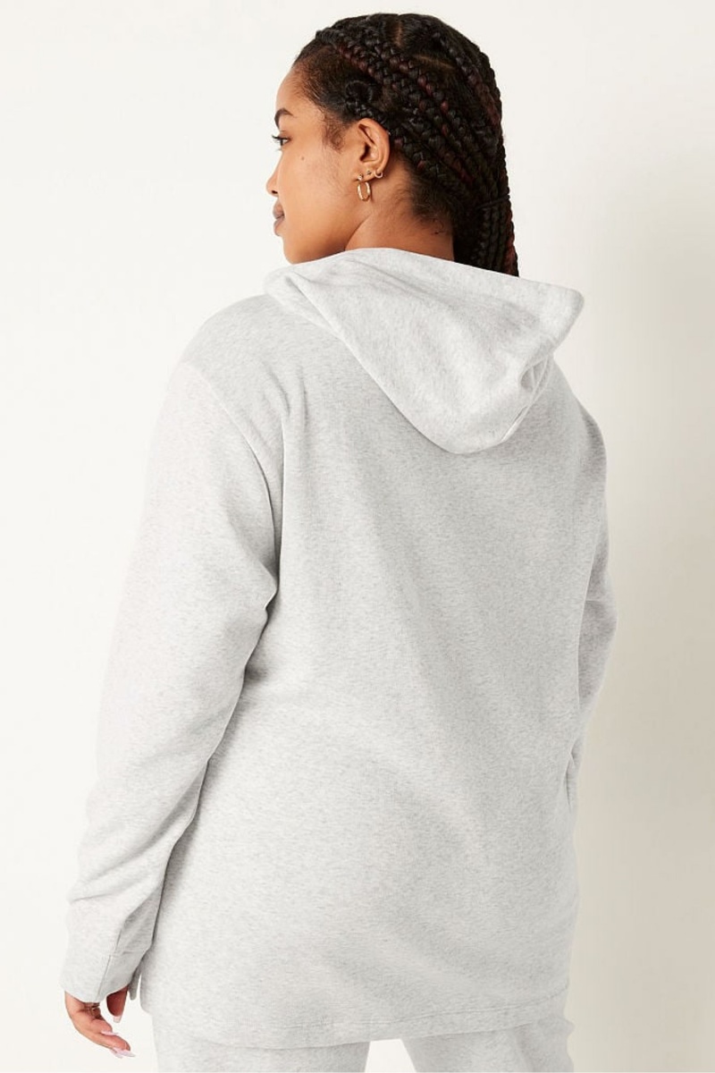 Victoria's Secret Fleece Campus Hoodie Gris | 029346PNV