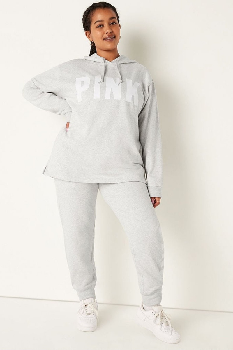 Victoria's Secret Fleece Campus Hoodie Gris | 029346PNV