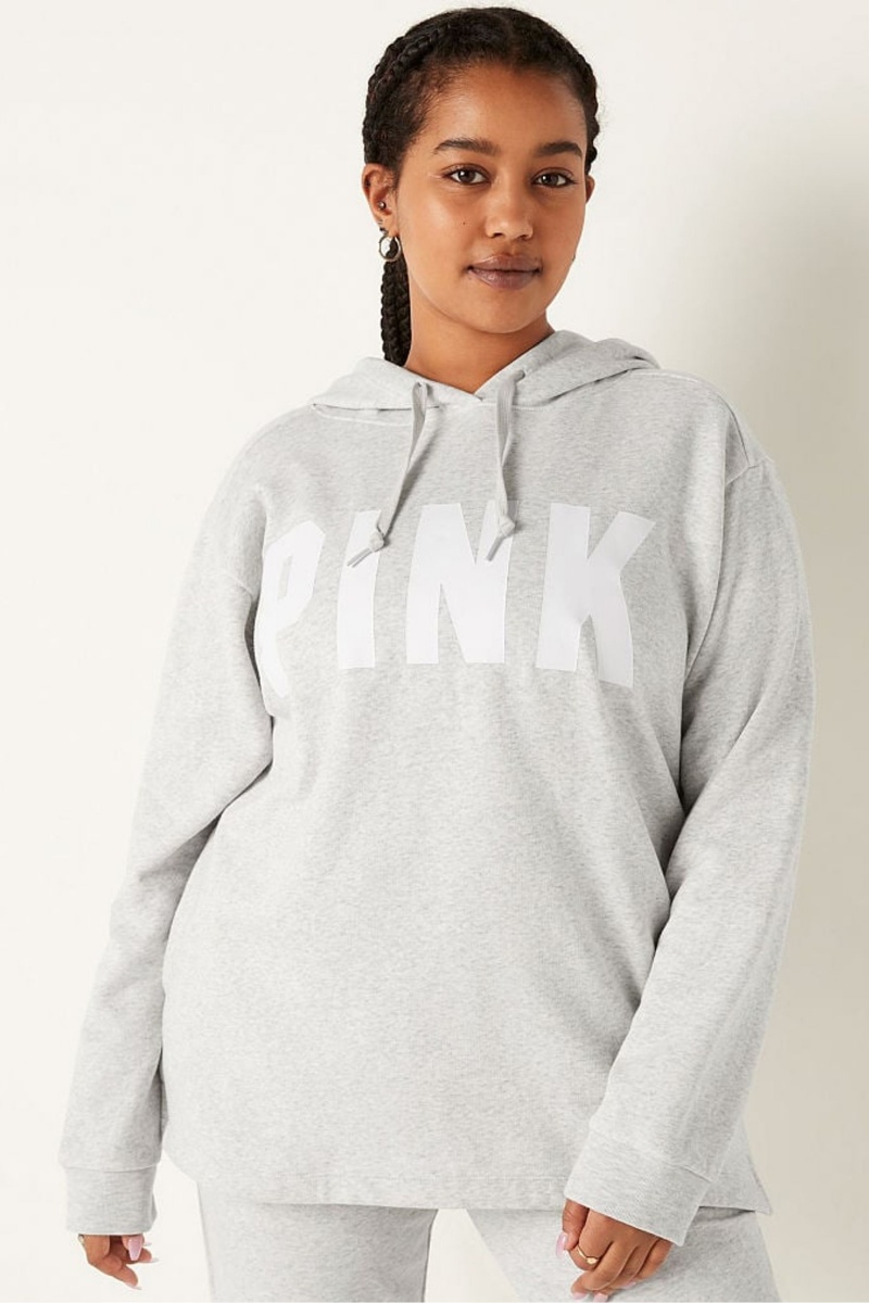 Victoria\'s Secret Fleece Campus Hoodie Gris | 029346PNV