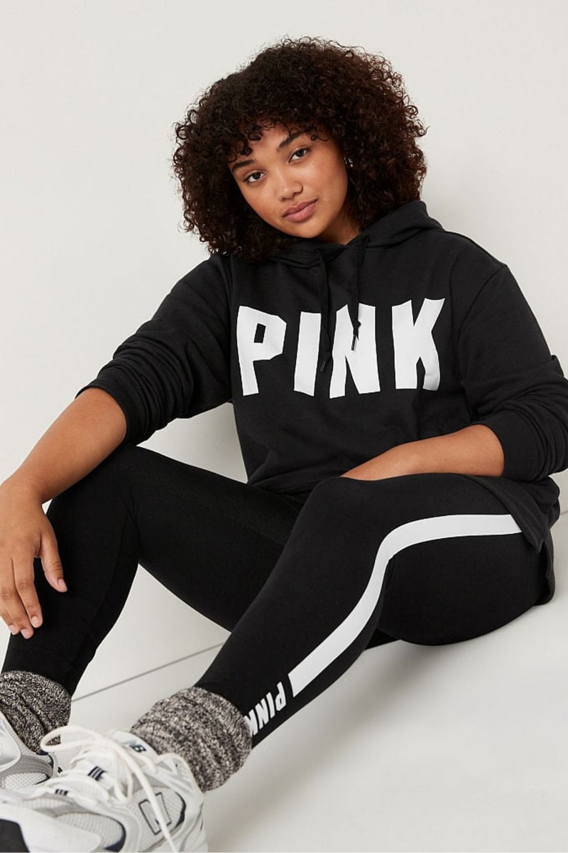 Victoria's Secret Fleece Campus Hoodie Negras | 184923DFO