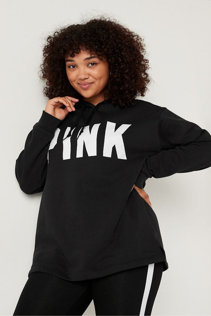 Victoria\'s Secret Fleece Campus Hoodie Negras | 184923DFO