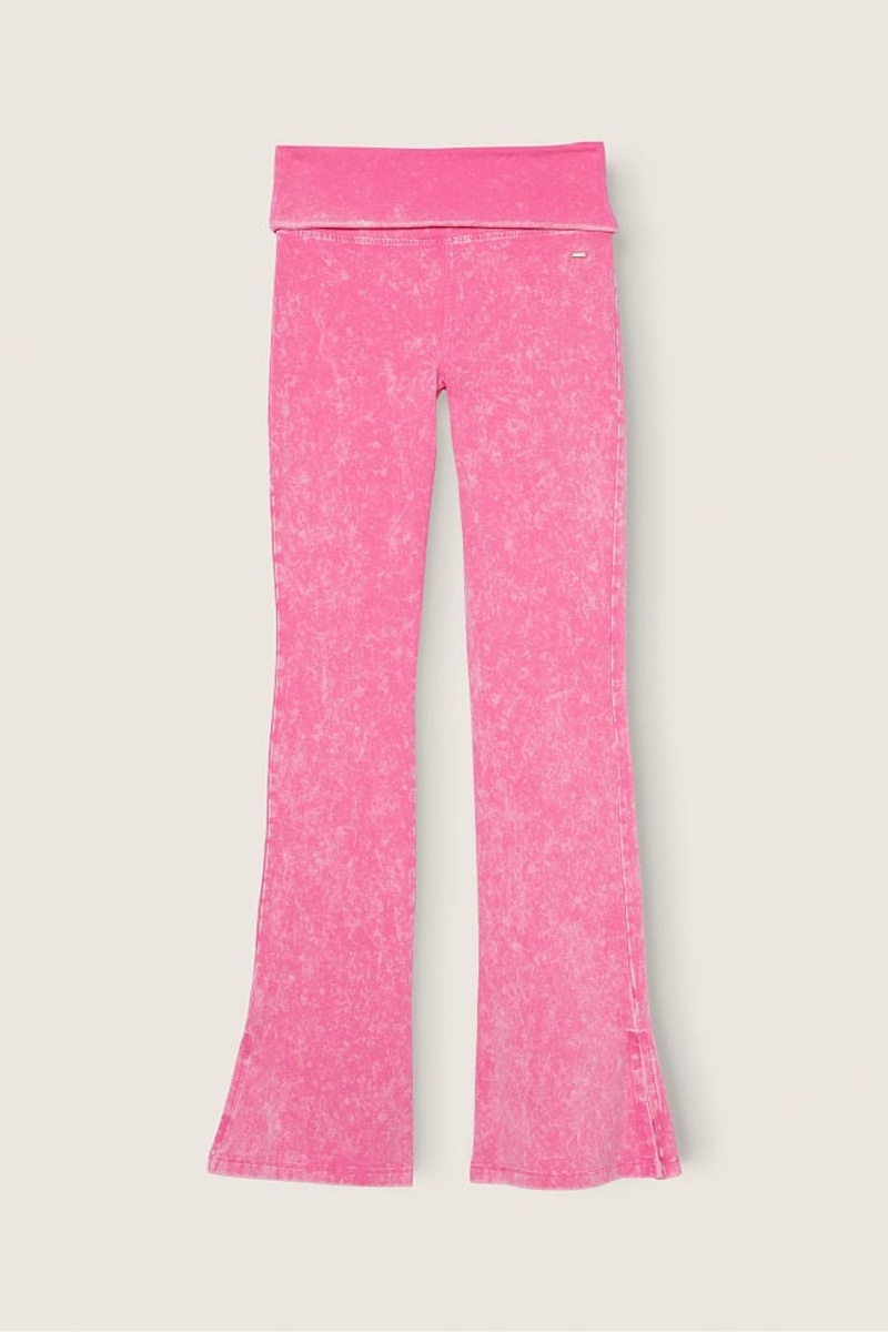 Victoria\'s Secret Foldover Flare Legging Moradas | 861097ECB