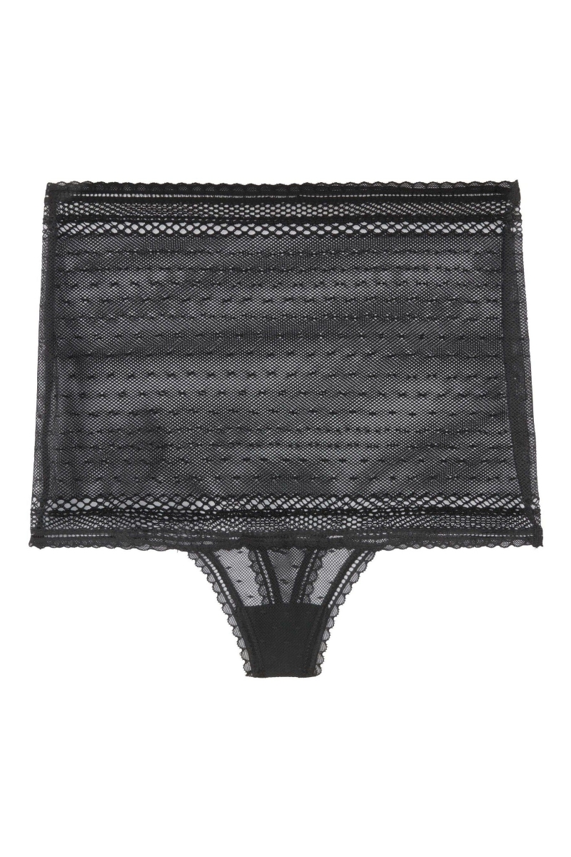 Victoria's Secret Incredible Highrise Tanga Panty Negras | 327196LND