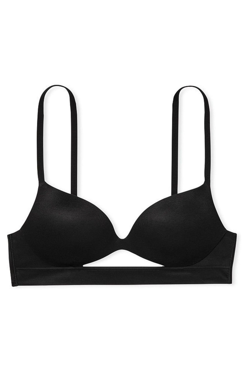 Victoria's Secret Incredible Smooth Non Wired Push Up Bra Negras | 287413NZE