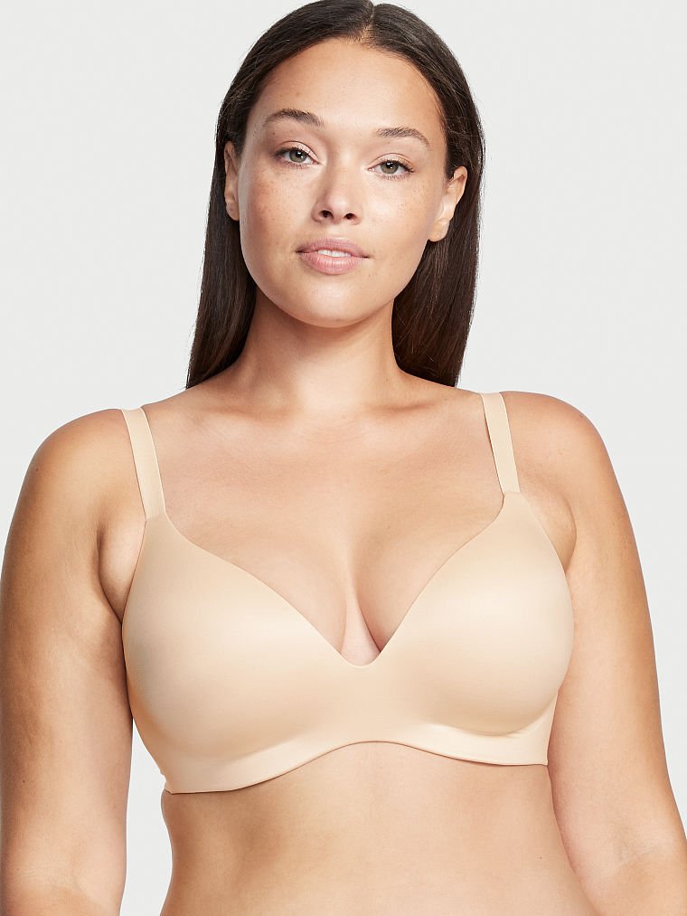 Victoria\'s Secret Infinity Flex Push-Up Perfect Shape Bra Champagne | 907165HCO