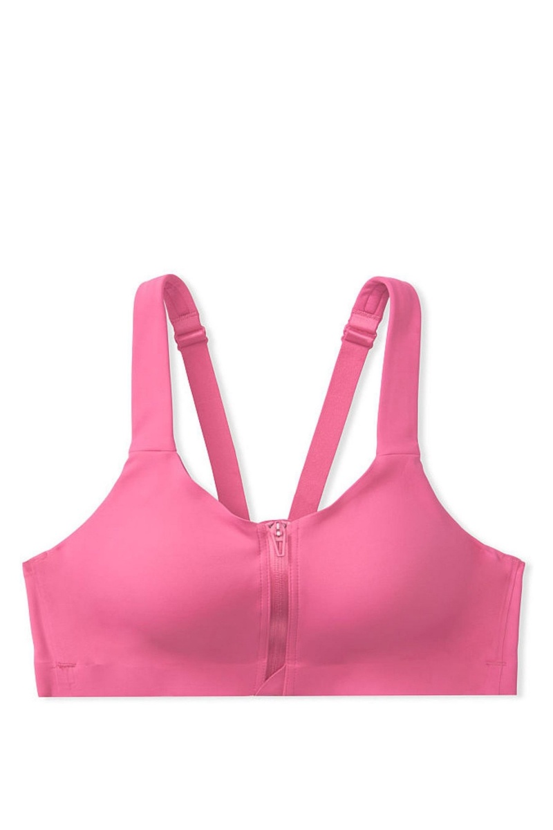 Victoria\'s Secret Knockout High Impact Racerback Zip Up Sports Bra Albaricoque Naranjas | 950867CNX