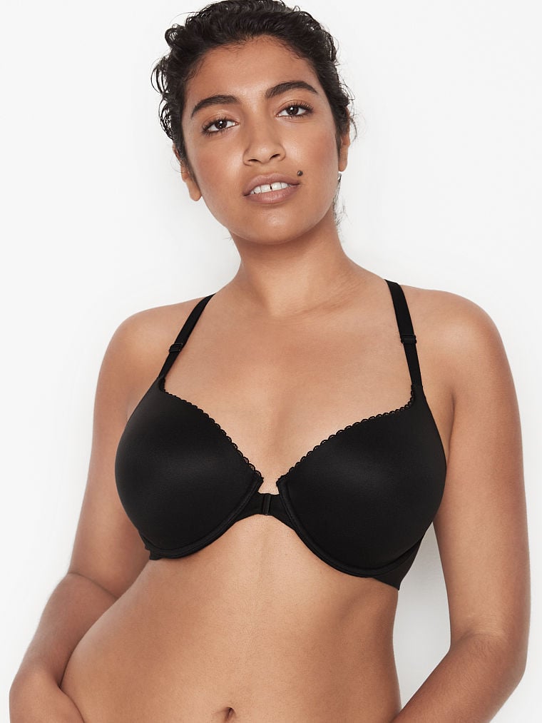 Victoria\'s Secret Lightly-Forro Racerback Demi Bra Negras | 681304KXG