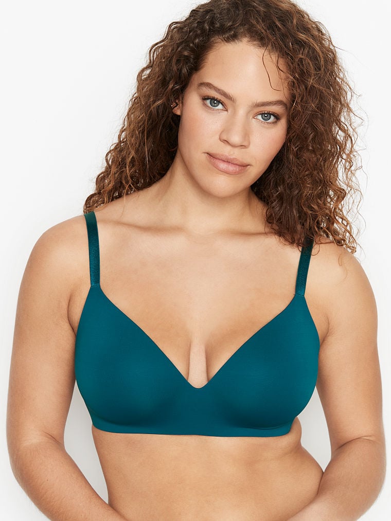 Victoria's Secret Lightly-Forro Wireless Bra Teal Star | 845926SNT