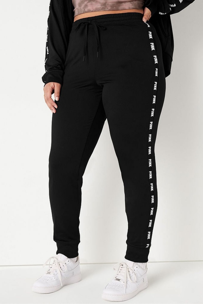 Victoria\'s Secret Logo Full Length Lounge Jogger Cafe Marrones | 768051JLV