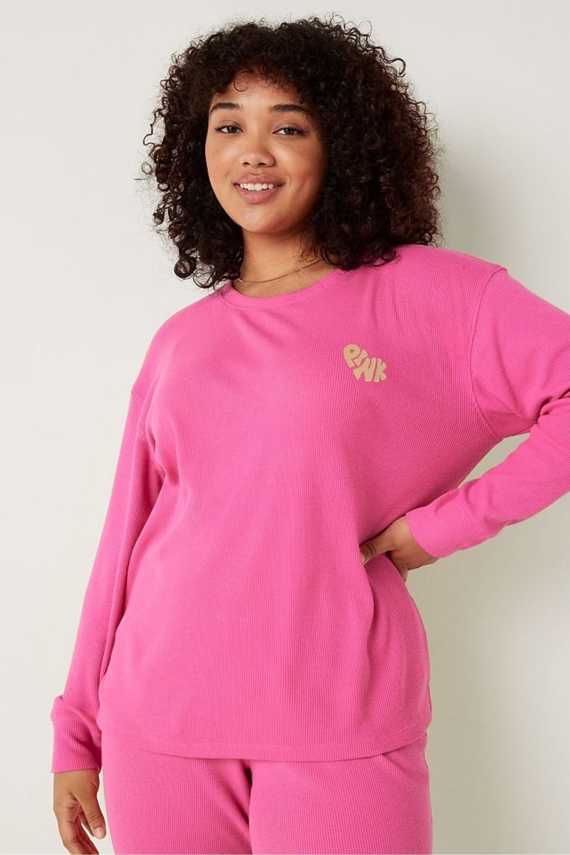 Victoria\'s Secret Long Sleeve Pyjama Top Rosas | 952463ZGX