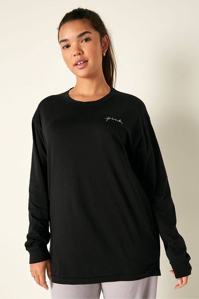 Victoria\'s Secret Long Sleeve T-Shirt Moradas | 819057PKT