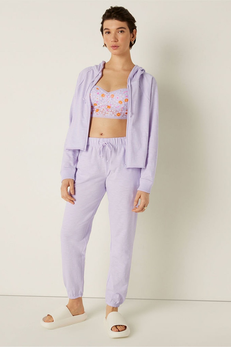 Victoria's Secret Lounge Algodon Joggers Moradas | 761804IJE