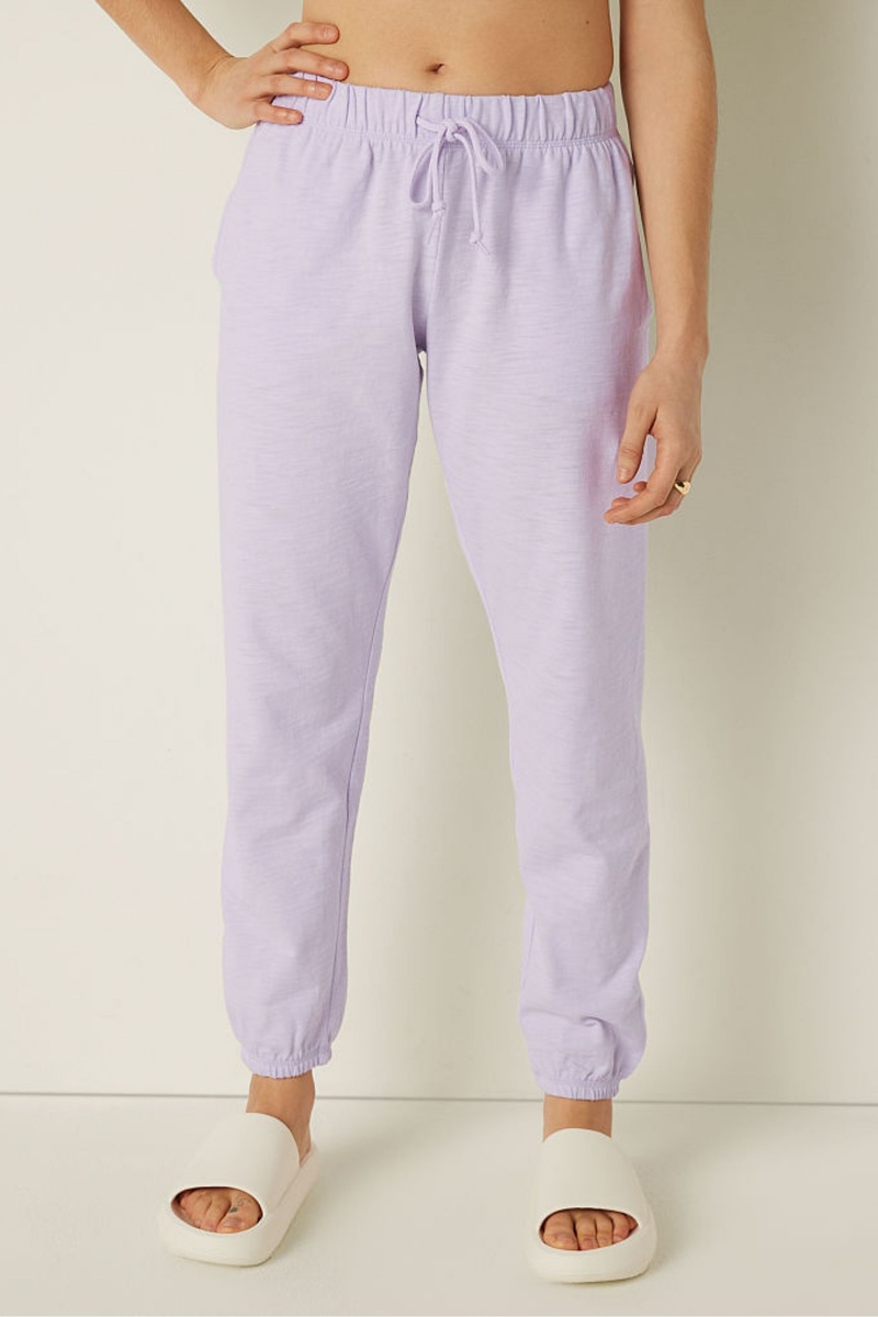 Victoria\'s Secret Lounge Algodon Joggers Moradas | 761804IJE