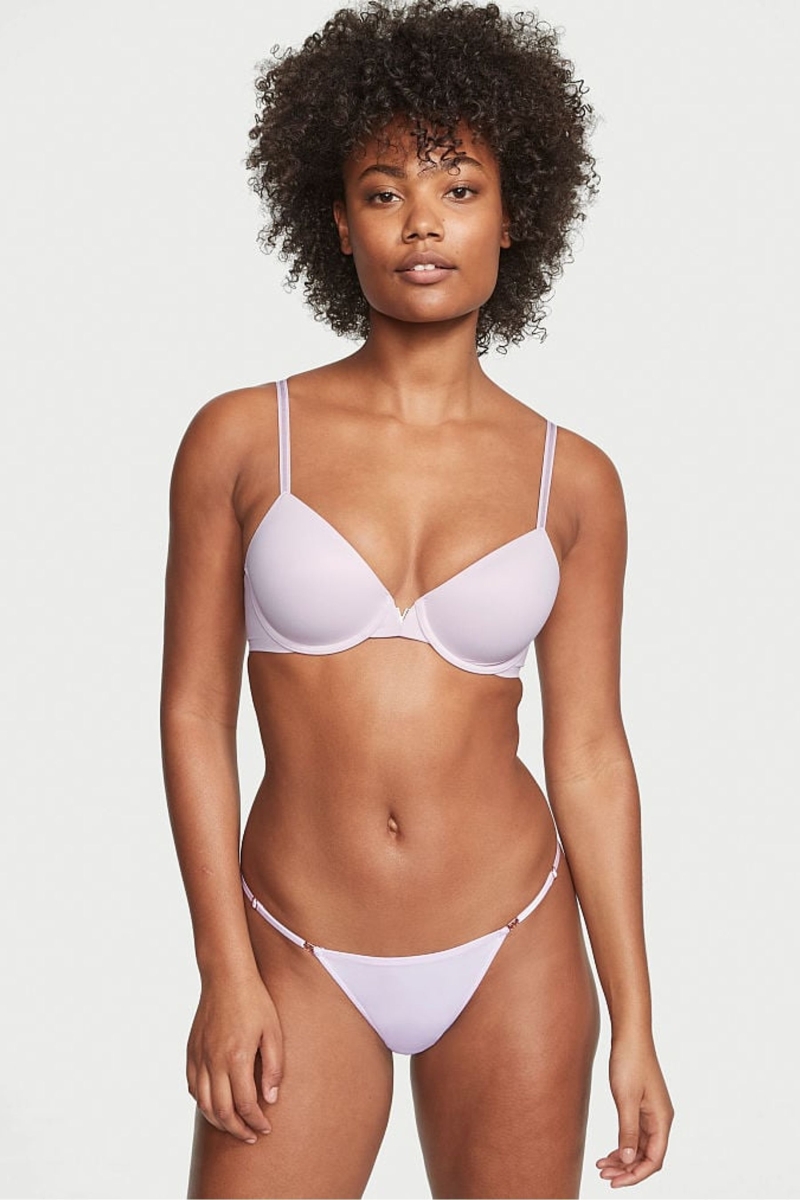 Victoria\'s Secret Love Cloud Adjustable String Tanga Panties Moradas | 690782RFL