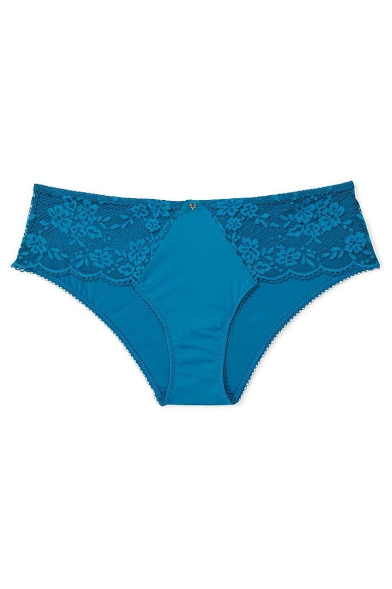 Victoria's Secret Love Cloud Encaje Trim Hipster Panties Azules | 106573LBE