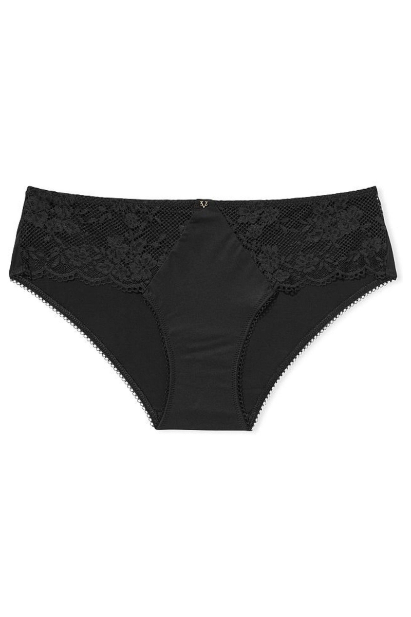 Victoria's Secret Love Cloud Encaje Trim Hipster Panties Negras | 623489ELI