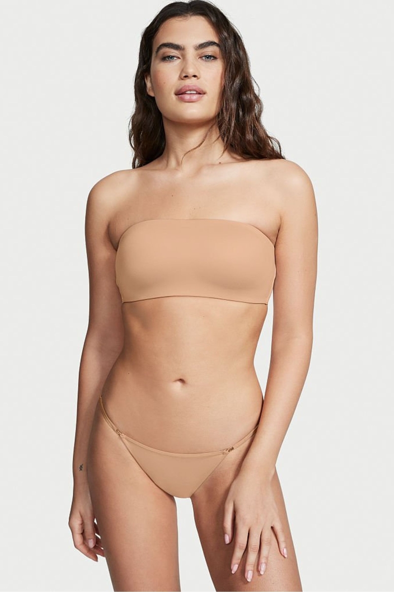 Victoria's Secret Love Cloud Smooth Bikini Panties Sweet Nougat Nude | 359804QNR