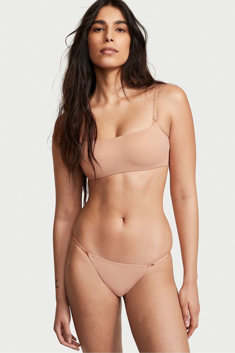 Victoria\'s Secret Love Cloud Smooth Bikini Panties Sweet Nougat Nude | 359804QNR