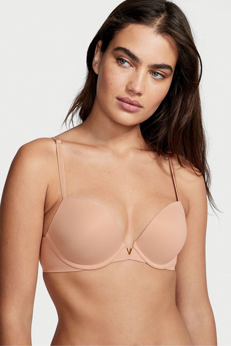 Victoria\'s Secret Love Cloud Smooth Bra Sweet Nougat Nude | 192085KRC