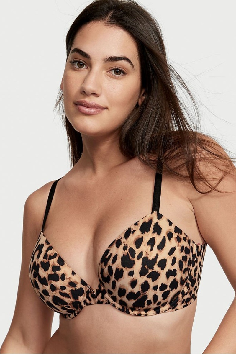 Victoria\'s Secret Love Cloud Smooth Bra Marrones Leopardo | 305261WMK