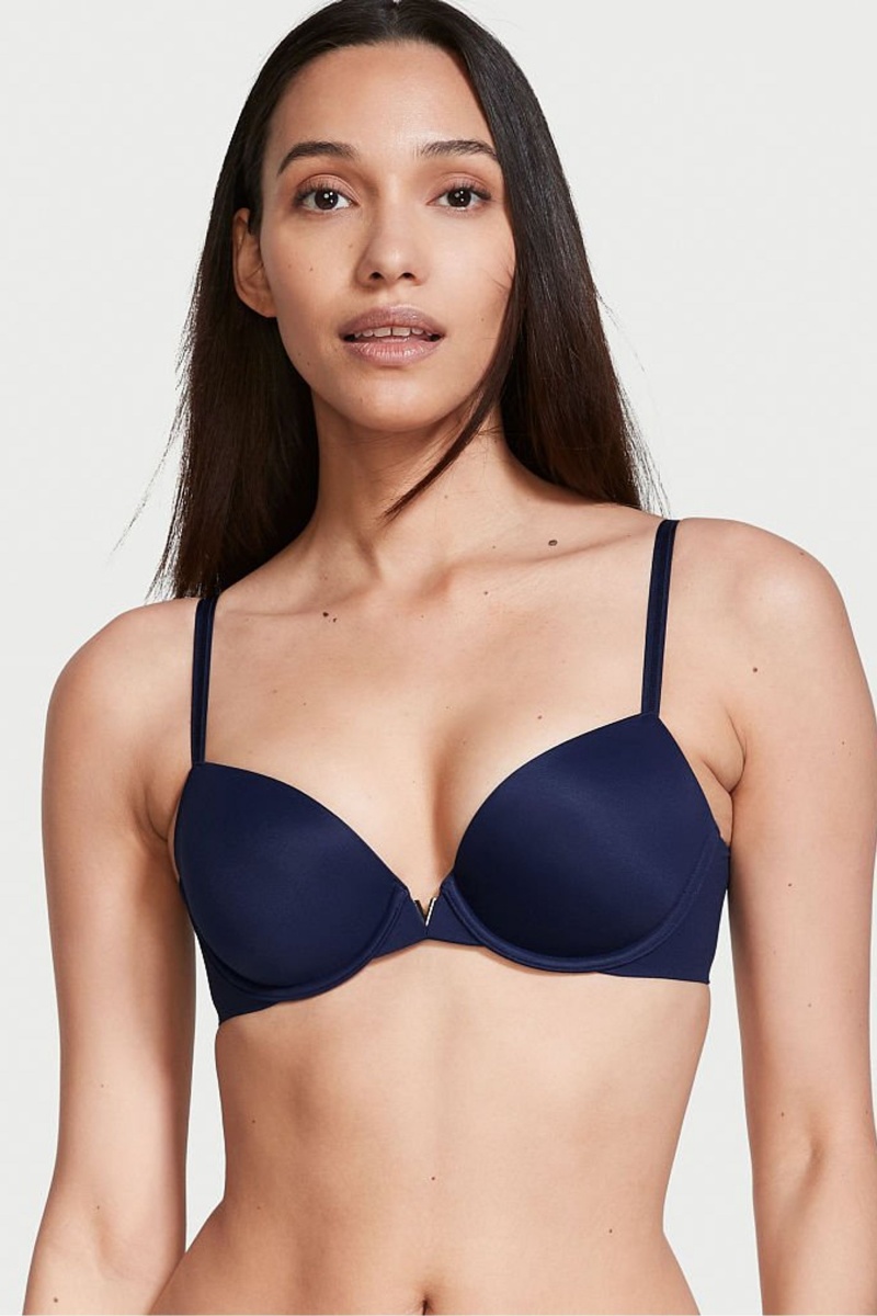 Victoria\'s Secret Love Cloud Smooth Bra Azul Marino | 735281VBQ