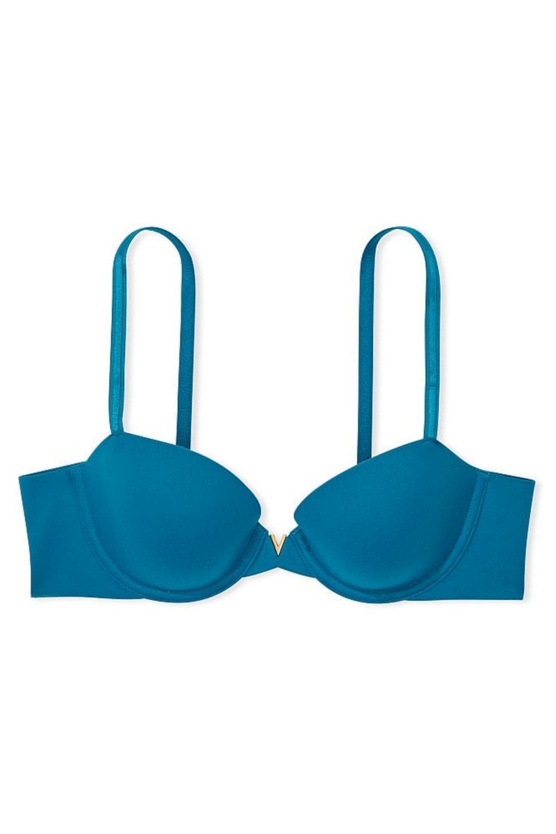 Victoria's Secret Love Cloud Smooth Lightly Forro Demi Bra Azules | 836420HLO