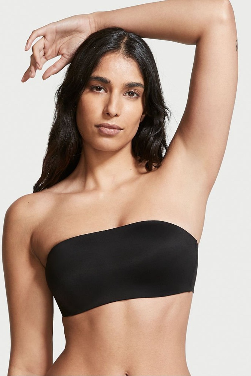 Victoria\'s Secret Love Cloud Smooth Lightly Forro Non Wired Strapless Bra Negras | 935014XPF