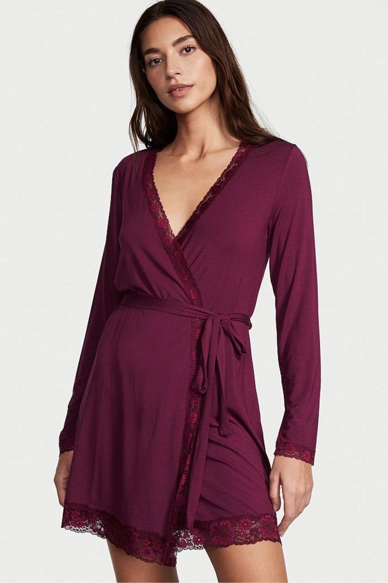 Victoria\'s Secret Modal Kimono Robe Moradas | 046215ENC